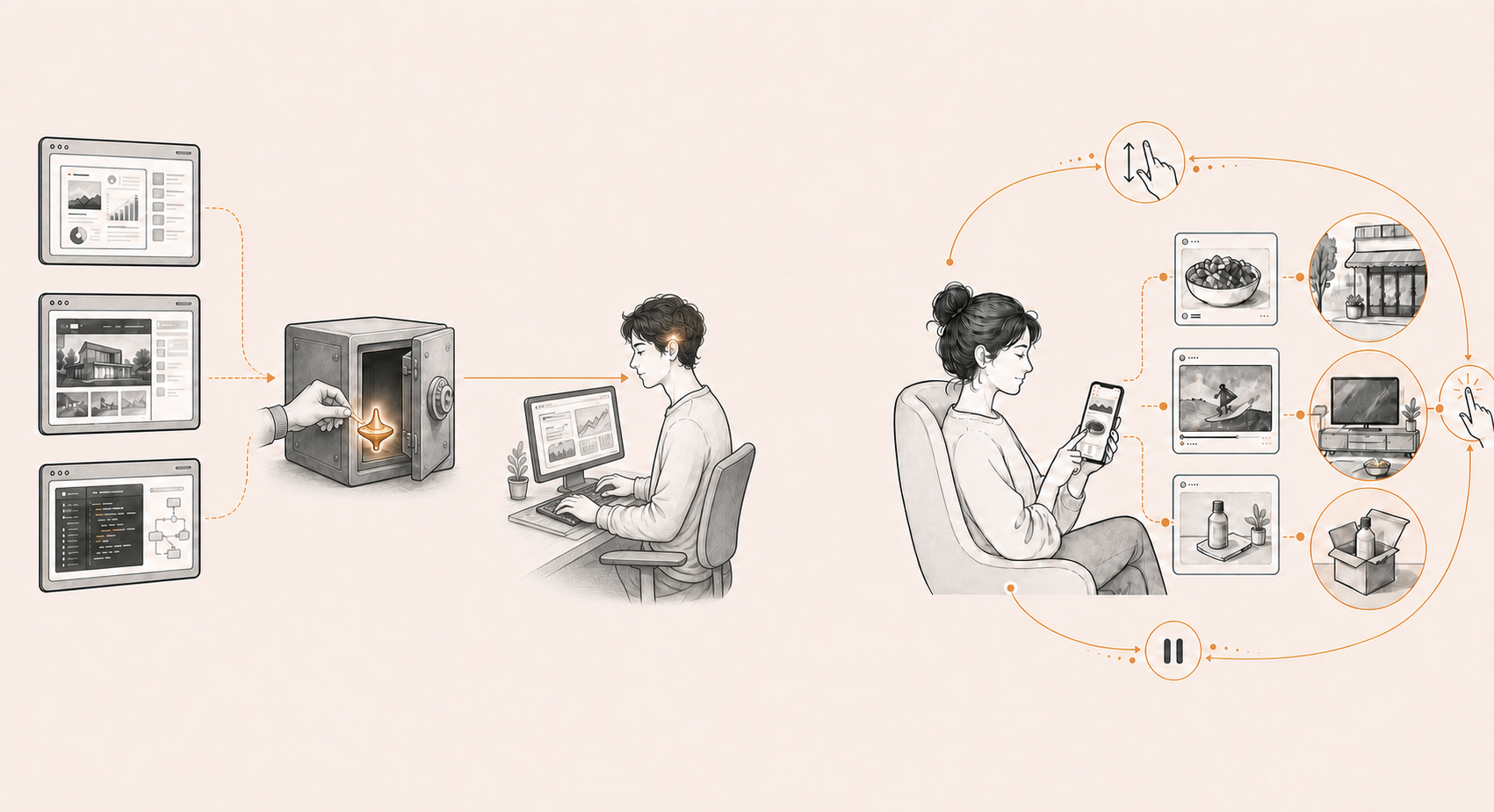 Two ways a product can create demand: planting an intention through demonstrated capability, or discovering demand through an ongoing experience